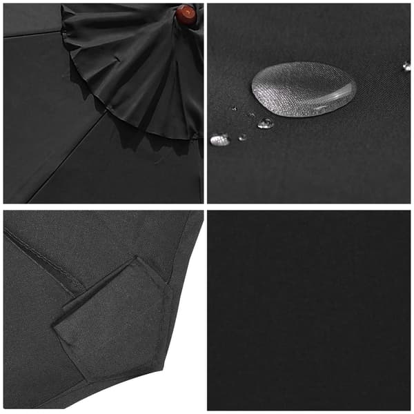 Parasol Parasoll Erstatningsdeksel, 3m, 8 Ribber, Erstatningsbaldakin