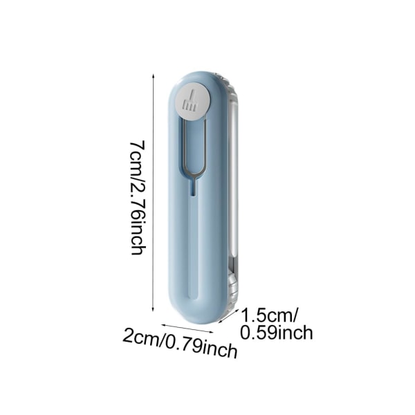 Puhdistussarja Air pods, Bluetooth kuulokkeiden puhdistuskynä, 5 in 1 -kompakti case puhdistustyökalut pehmeällä harjalla (sininen, harmaa)