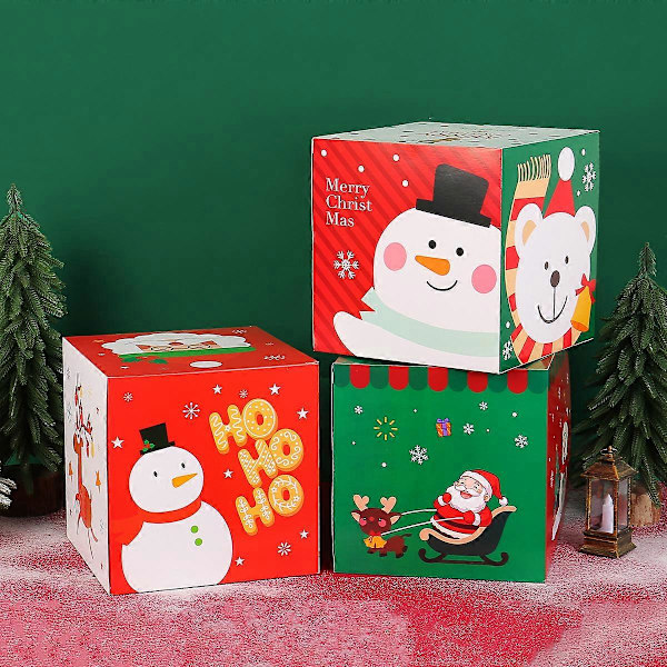 Ny julklappsförpackning jul papper godis presentförpackning ornament julklapp papper förpackning vikbar förpackning BB3-13/B
