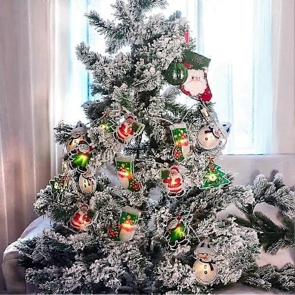 Julepynt, indendørs lys, vinduesdekorationer, julepynt - 8