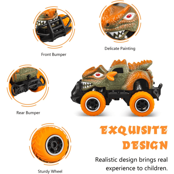 Småbørnslegetøj til 4-5-årige drenge RC-bil Fødselsdagsgaver Orange