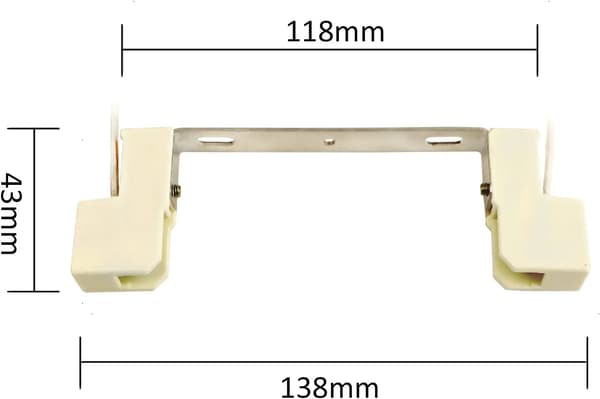 R7S-lampeholder 118mm halogen og R7S LED-pære, 2-pak