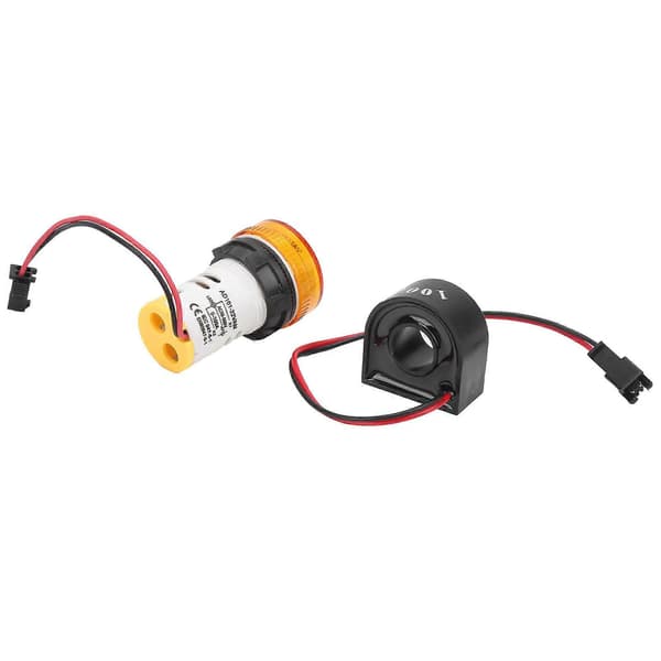 Indikatorlys Spænding Strøm Dobbelt Display AC50-500V 0-100A Gul