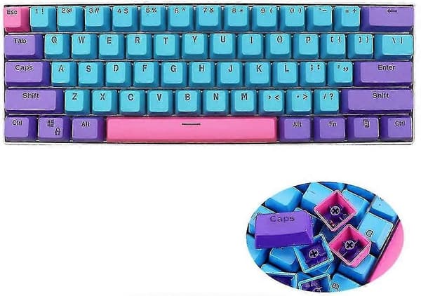 61 Pbt Tangenter 60 Procent, Ducky One 2 Mini Tangenter Oem Profil