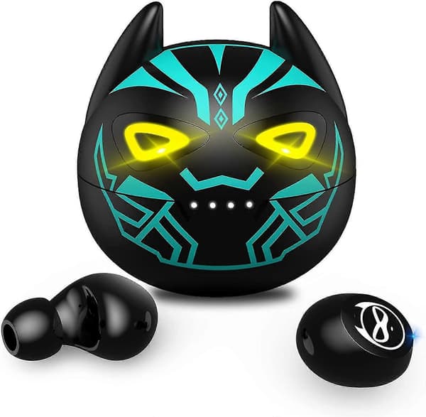 Gaming Earbuds Børne Bluetooth 5.0 Øreprop Headset Med Mikrofon Vandtæt Touch Control Hifi