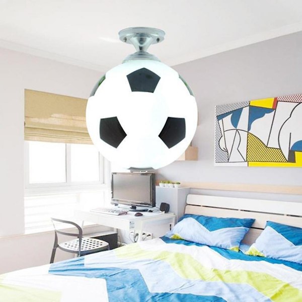 20cm Fotboll Taklampa Fotboll LED Taklampa Inomhus Bar Barnrum Sovrum Belysning Pojklampa Hem