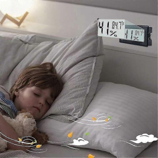 6-pack Mini Hygrometer Inomhus Fuktmätare Hygrometer Digitala Termometrar Luftfuktighet