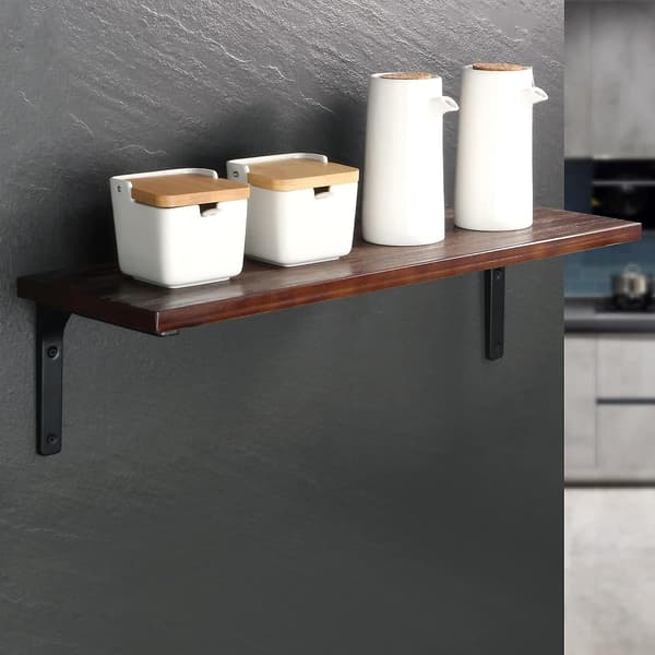 4 Stycken Kraftiga Väggmonterade Hyllkonsoler för Hem Flytande Hyllor