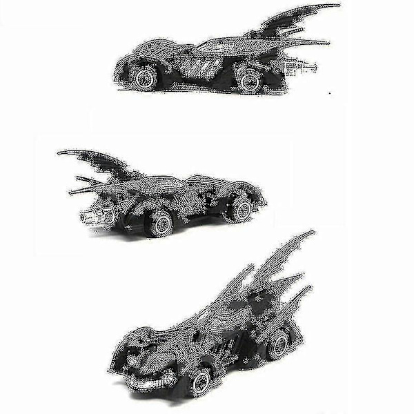 Sæt med 6 Batmobile Bil Legetøjsbil Metal-PPD