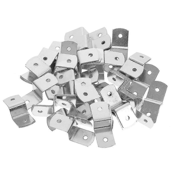 50 st Z-formade fotoramfästen Offset Canvas Clips Bordsfotograferingsfästen
