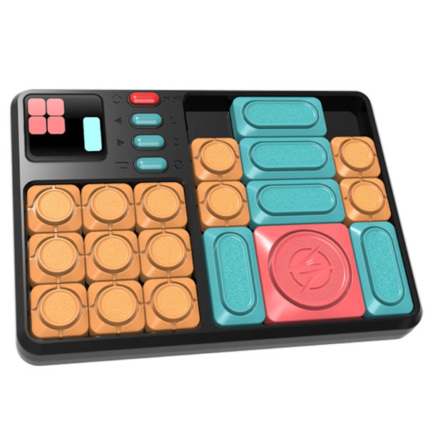 Super Slide Puzzle Hjärnspel, Magnetiskt Glidande Block Hjärngåta Pussel, Logiktränings Reseleksaker för Barn och Vuxna