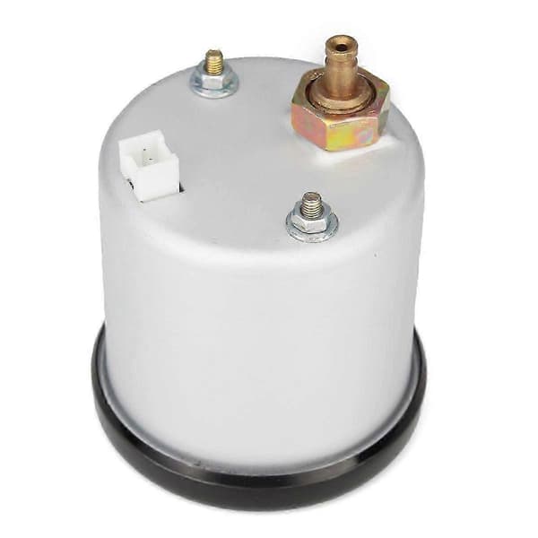 2' 52mm Turbo Boost Måler Vakuumtryksmåler 0~30 PSI / -1~2 Bar 7 Farve LED Sort Linse 12V Universal Bil Boost Pointer Måler