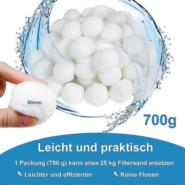 Filterbollar 700 G Ersätter 25 Kg Filtersand, Filterbollar