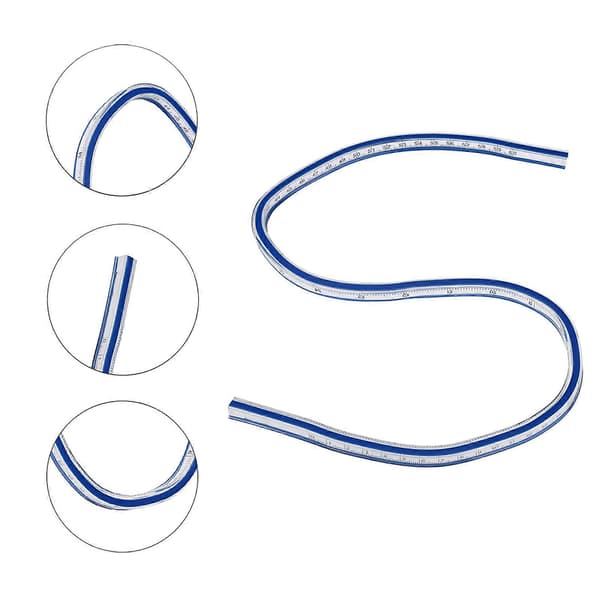 Flexibel kurvmall för ritning, målning, grafik, kläddesign - 60 cm
