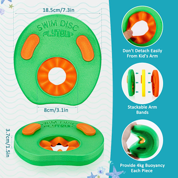 Kids Arm Float Discs, Lær å svømme armringer
