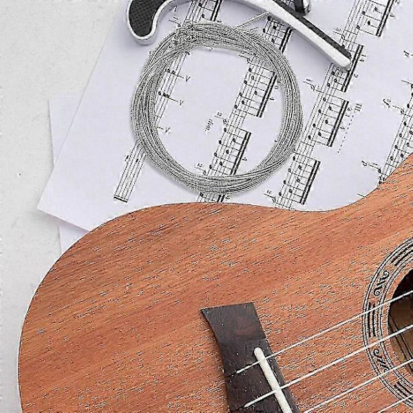 Forsølvede basguitarstrenge, 4-pak musikinstrumenttilbehør til basguitar
