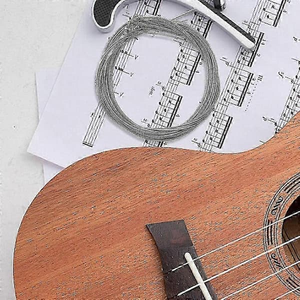 Silverpläterade basgitarrsträngar, 4-pack musikinstrumenttillbehör för basgitarr