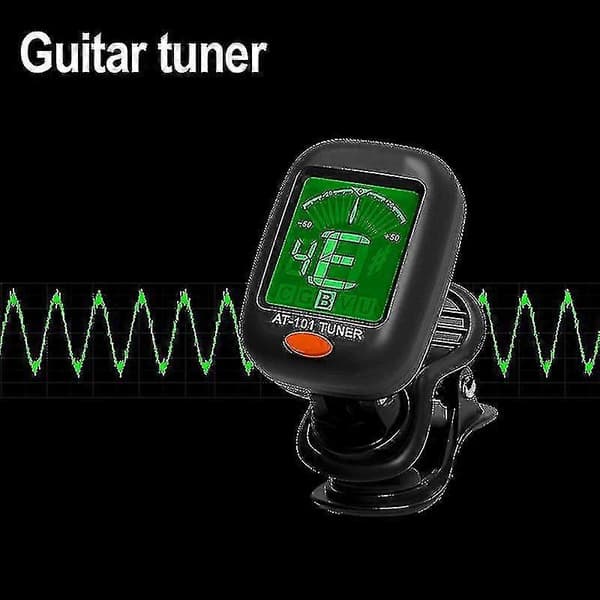 Klips-på Elektronisk Digital Guitar Stemmer til Kromatisk Violin Ukulele Picker LCD Display