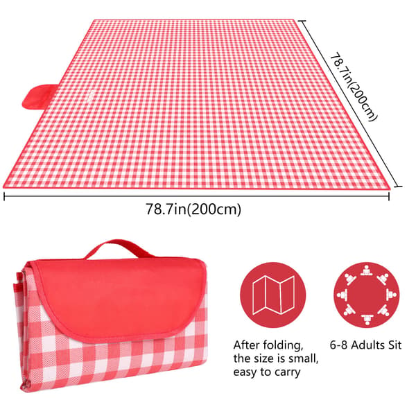 Picknickfilt 200x200cm Vattentät Picknickmatta Strandmatta