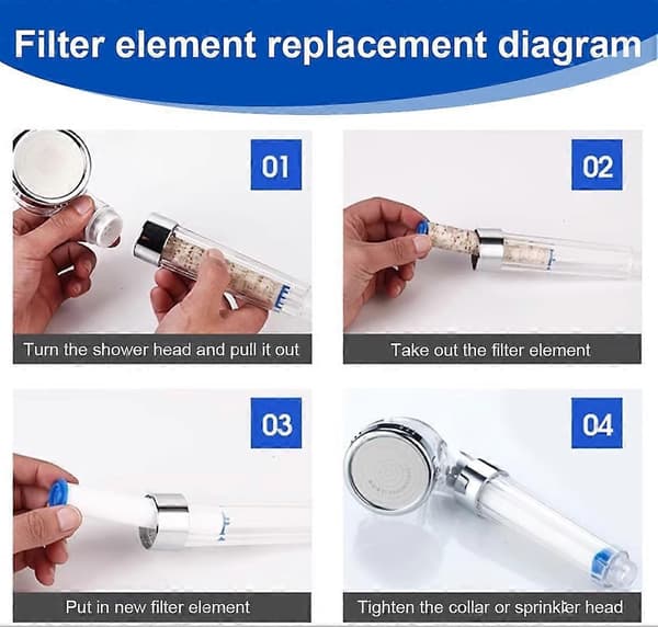 10 stk. dusjfilter mot kalk, dusjfilter mot kalk
