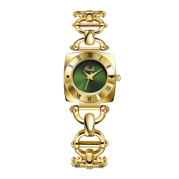 Damklocka - damarmbandsklocka, kvartsklocka, casual armbandsklocka green