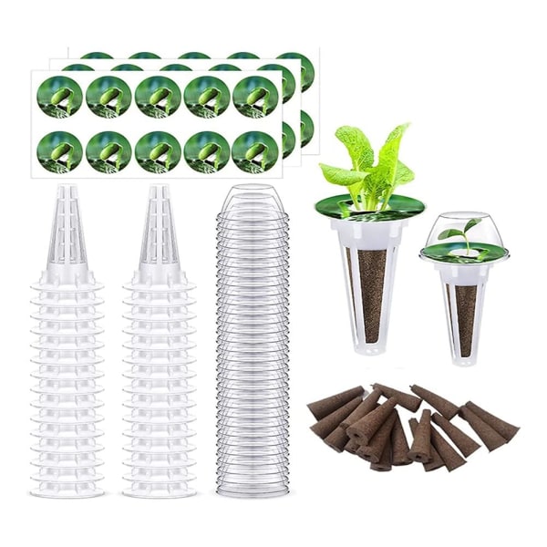 Ersättning 30PCS Seed Pod Kit för, Hydroponics Grow Anything Kit Garden Seed Starting System Indoor Hydroponics Supplies