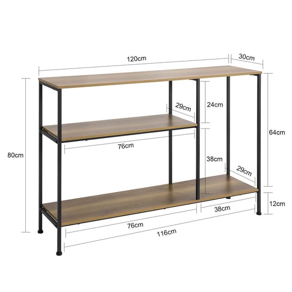 SoBuy, Smalt sidebord, kaffebord, hallmøbel FSB35-PF