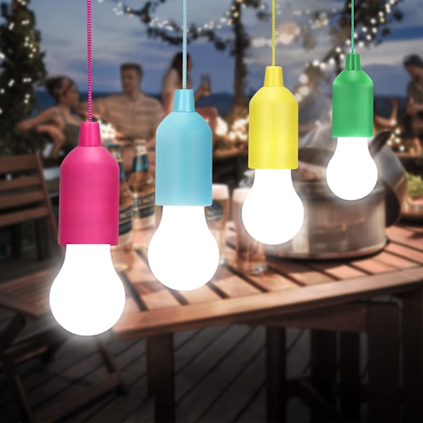 4-pack LED-lampor batteridrivna bärbara