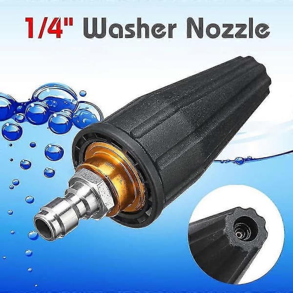 Højtryksrenser Adapter Turbo Dyse, 3600 Psi Turbo Spray Dyse Tip Sæt