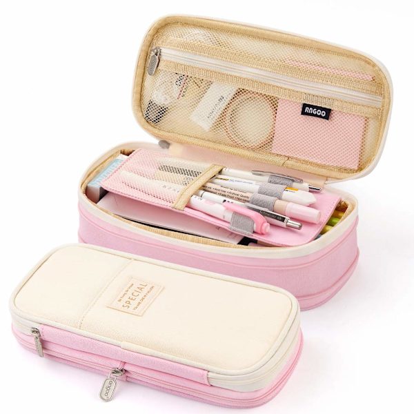 Pennfodral med stor kapacitet pink