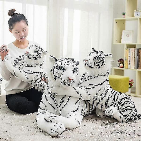 Realistiske Store Kosedyr Tiger Plysj Katteleker