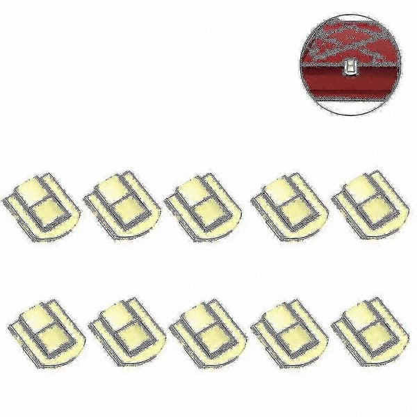 10-pack snäpplås för resväskor, metallspännen för trä- och smyckesaskar