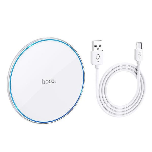 hoco. CW6 Pro Easy Charge 15W Trådløs Hurtiglading Aluminiumlegering for iPhone Pustelys Trådløs Lader