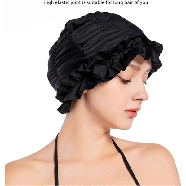 Badehætte til Kvinder Voksen med Flæsekanter - Nylon Badehætte
