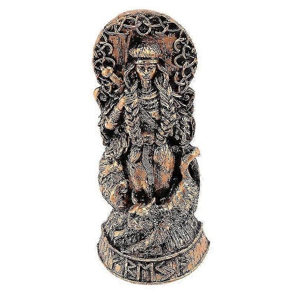 Freyja Statue Freya Norrøne Guder Utkskjæring Alter Hedensk Asatru-a