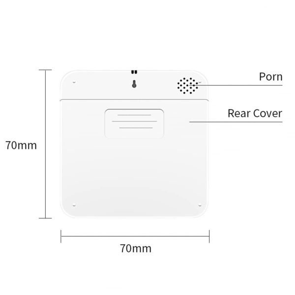 Digital trådløs termo-hygrometer, trådløs digital temperatur- og fuktighetsmåler innendørs utendørs termometer