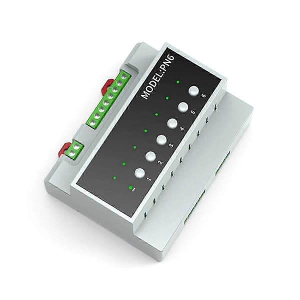 Tuya Smart Home 6-kanals 16A Relæ Switch Modul Tør Kontakt Modul til Intelligent Apparatstyring