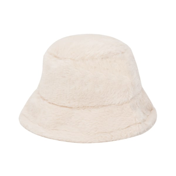 Bucket Hat Lämmin talvihattu Kalastajahattu naisille Miehille Pörröiset lahjat tytöille (54-60cm)