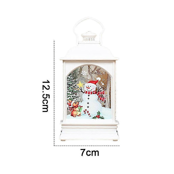 Julelykt med glitter, jul til hjemmedekorasjon White
