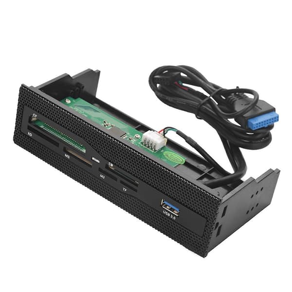 Intern USB 3.0 Port Kortlæser til PC Frontpanel SD M2 MS XD CF TF Kort