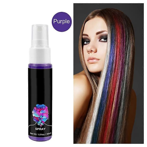 Engangs Hurtig Midlertidig Hårfarve Spray Voks - 30 ml til Halloween Fest