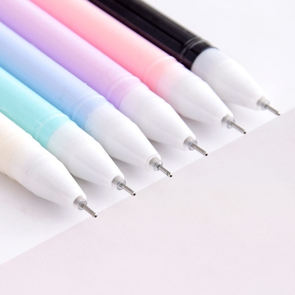 6 stk Cartoon Cat Gel Pen for jente Gaveskrivehåndtak penner