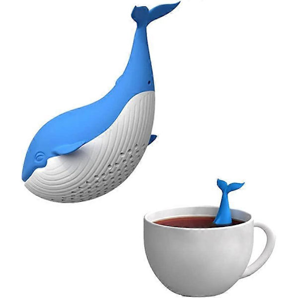 Te-infusionsenhed, Hvalfilter Diffuser Løs Te Silikone Si