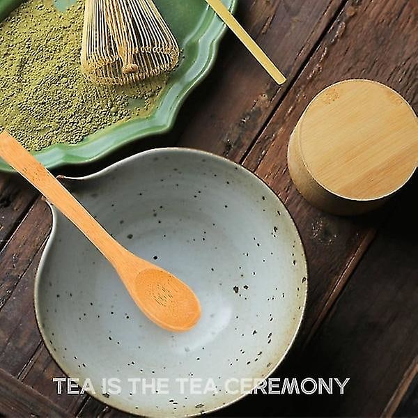 Japansk Matcha-set (3 delar) - Matcha-visp i bambu, tesked - set