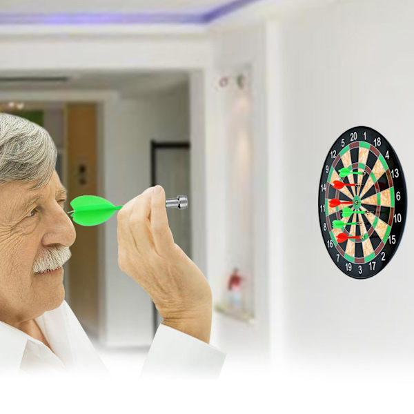 Magneettinen dartstaulu, 17 tuuman magneettinen dartstaulu, jossa on 6 magneettista dartsia 2 värissä lapsille ja aikuisille