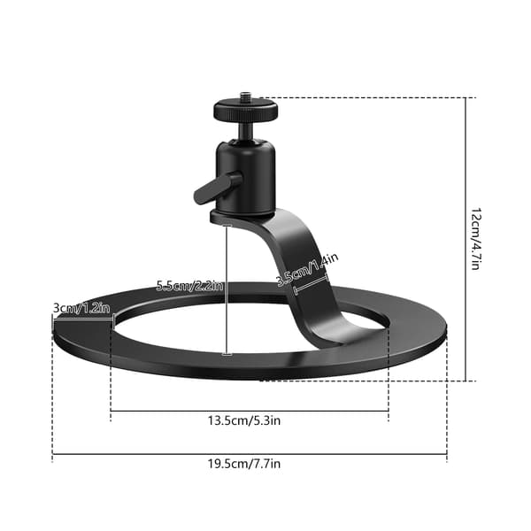 Stativ for miniskrivbordsprojektor, med 1/4'' monteringsskrue