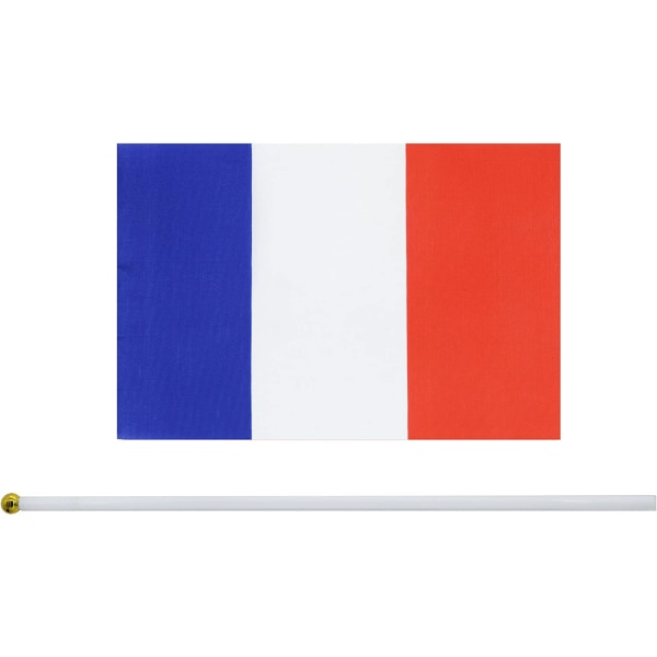 25-pack handhållen liten miniflagga fransk