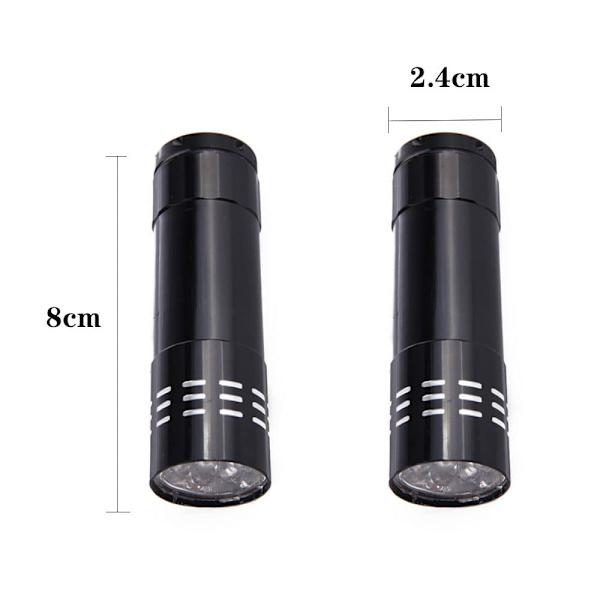 3 stk. LED Mini Lommelygte Lille Lommelygte Pen Lille Nøglering Lommelygter Lommelygte til Camping Udendørs Nødsituation Hverdagens Lommelygter (Uden Batteri)