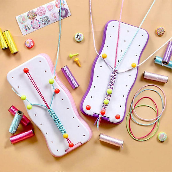 DIY Handflätset för Barn Förälder-barn Interaktion Leksak för Kvinnor Flickor purple