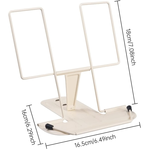 Kirjateline lukemiseen, Kirjatelineen Keittokirjateline (beige)